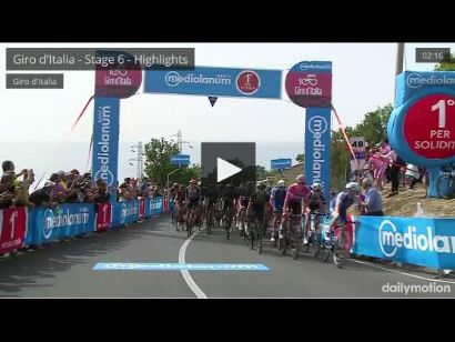 Giro de Italia: Vídeo resumen de la sexta etapa del Giro