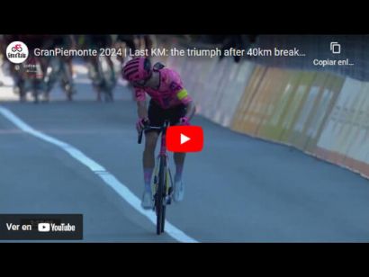 Vídeo del último kilómetro del Gran Piemonte 2024