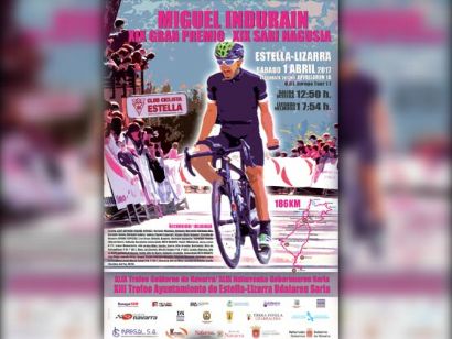 Todo listo en Estella (Navarra) para el XIX Gran Premio Miguel Indurain
