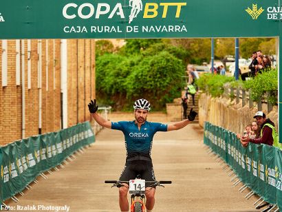 Copa BTT Caja Rural de Navarra: Iker Eskibel y Edurne Izcue imponen su ritmo en Dicastillo