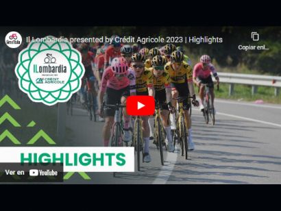Vídeo resumen de Il Lombardía 2023