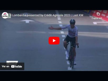 Vídeo del último kilómetro de Il Lombardía 2023
