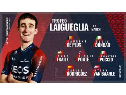 Ineos Grenadiers, sin Carapaz, contará con Carlos Rodríguez y Omar Fraile en el Trofeo Laigueglia