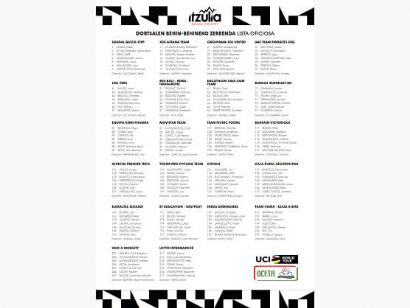Listado oficial de ciclistas preinscritos en la Itzulia - Vuelta al Pa�s Vasco 2026