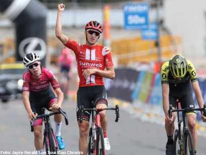 Herald Sun Tour: Jai Hindley, líder tras ganar la segunda etapa