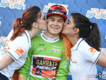 Jan Tratnik, primer líder del Tour de Romandía tras ganar el prólogo