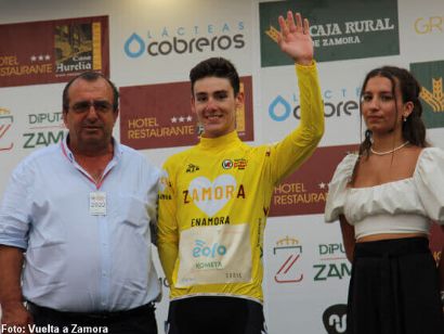 Vuelta a Zamora: Javier Serrano, de amarillo por centsimas