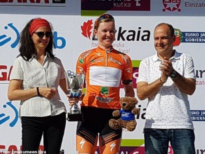 Jolien D´Hoore, primera líder de la Emakumeen Bira 2019