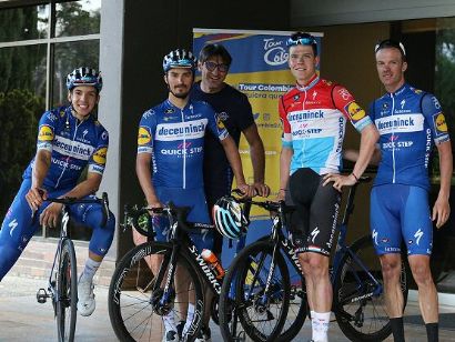 Tour Colombia: Alaphilppe y Jungels ya ruedan con Deceuninck-Quick Step en Colombia