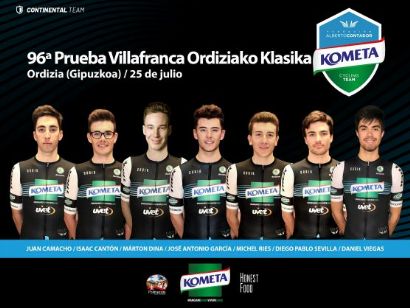 El equipo Kometa, a la Clásica de Ordizia tras la buena actuación en el Valle de Aosta