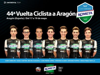 El equipo Kometa, con Juan Pedro López a la Vuelta a Aragón