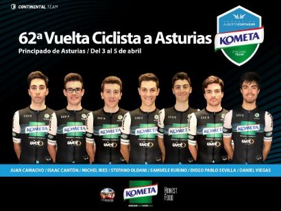 La Vuelta a Asturias, siguiente examen del Kometa Cycling Team