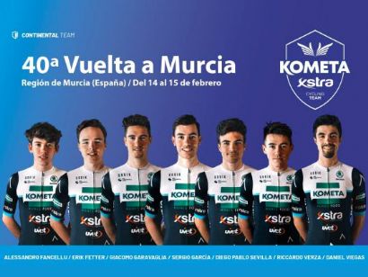 La Vuelta a Murcia y la Clásica de Almería, próximas citas competitivas del Kometa-Xstra