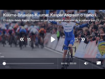 Vídeo del último kilómetro de la Kuurne-Bruselas-Kuurne 2020