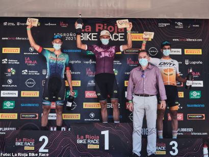 Tiago Ferreira y Naima Madlen se imponen en la primera etapa de La Rioja Bike Race