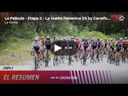 Vídeo resumen de la 2ª etapa de La Vuelta Femenina 2025