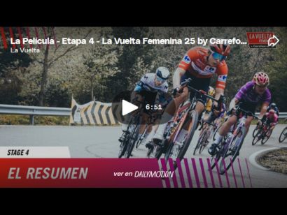 Vídeo resumen de la 4ª etapa de La Vuelta Femenina 2025