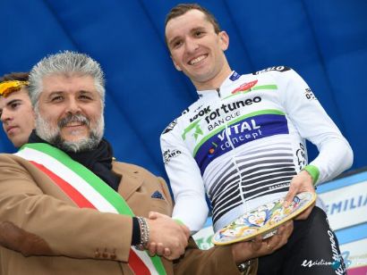 Laurent Pichon, primer líder de la Semana Internacional Coppi y Bartali