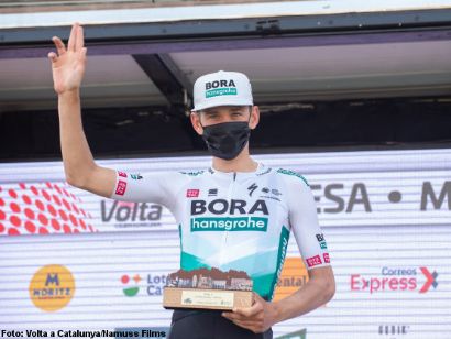 Volta a Catalunya: Lennard Kämna: "Estoy súper feliz, la victoria es importante"