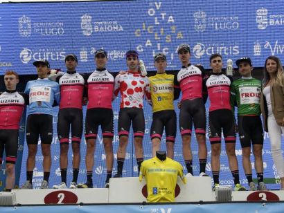 Volta a Galicia: Lizarte vence por la mínima en la contrarreloj por equipos inaugural