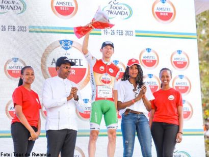 Tour de Ruanda: Manuele Tarozzi gana la séptima etapa y Henok Mulueberhan es el nuevo líder