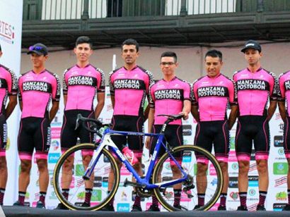 El equipo Manzana Postobón, preparado para la Vuelta a Colombia