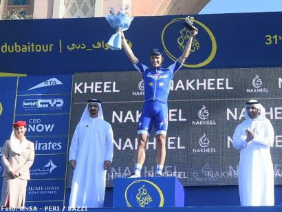 Marcel Kittel lidera el Tour de Dubái tras ganar la primera etapa