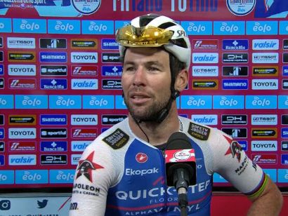 Mark Cavendish: "Me hace súper feliz poner mi nombre en La Milán-Turín"
