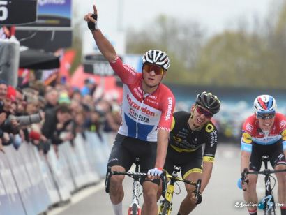 Mathieu van der Poel, confirmado para liderar al Alpecin en la Strade Bianche