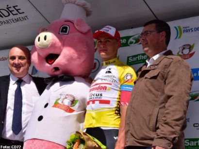 Mathieu van der Poel, primer lder del Circuito de la Sarthe