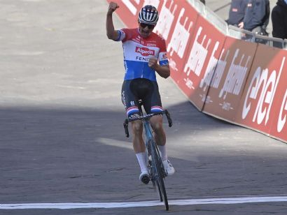 Strade Bianche: Van der Poel: "La Strade Bianche era una de las carreras que quería ganar"