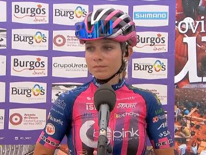 Vuelta a Burgos Femenina: Matilde Vitillo: "La rapidez no es una de mis virtudes"