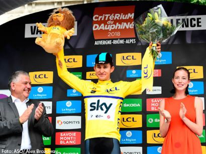 Michal Kwiatkowski gana el prólogo y lidera el Critérium del Dauphiné