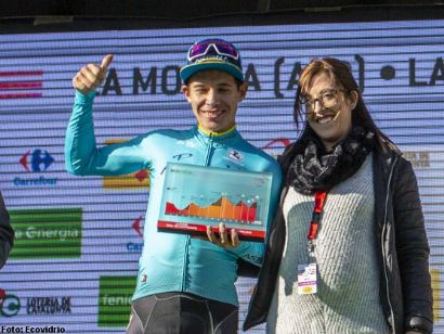 Volta a Catalunya: Miguel Ángel López se viste de líder ganando la cuarta etapa