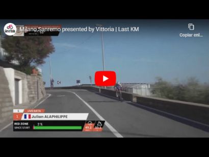 Vídeo de los últimos kilómetros de la Milán-San Remo 2020