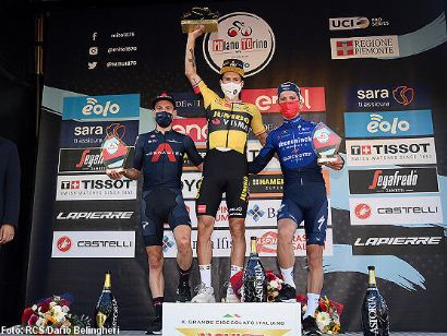 Primoz Roglic puede con Adam Yates en la 102ª Milán-Turín