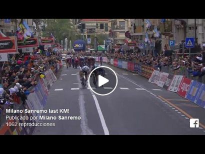 Vídeo del último kilómetro de la Milán-San Remo 2017