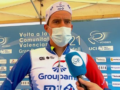 Vuelta a la Comunidad Valenciana: Miles Scotson: "Arriesgué demasiado y me caí"