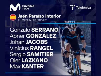 Abner González y Vinicius Rangel correrán con Movistar la Clásica Jaén