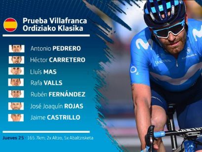 Movistar, con un `siete´ plenamente local, a la Clásica de Ordizia