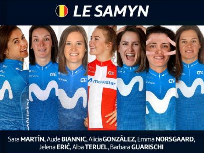 Sara Martín debuta con el equipo Movistar en Le Samyn