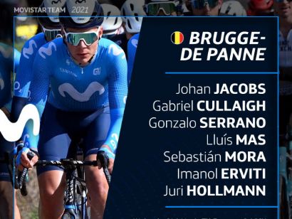 Movistar, con Sebastián Mora y Gonzalo Serrano en la Brujas-La Panne