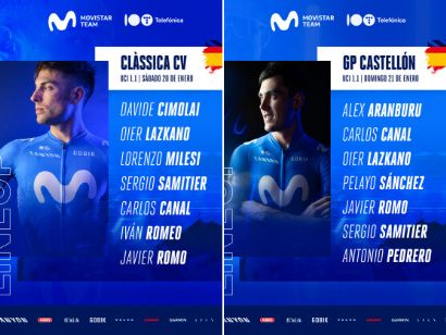 Movistar Team, a la Clssica Comunitat Valenciana y el Gran Premio Castelln