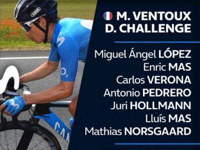 Enric Mas y Miguel Ángel López, al Desafío Mont Ventoux camino del Tour