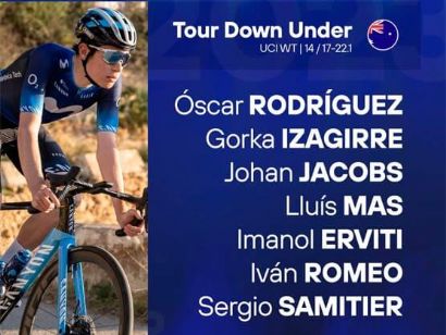 Gorka Izagirre liderará el Movistar Team en el Tour Down Under