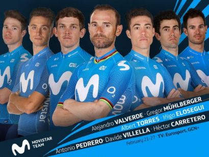 Alejandro Valverde encabeza el Movistar Team en el Tour de los Emiratos Árabes