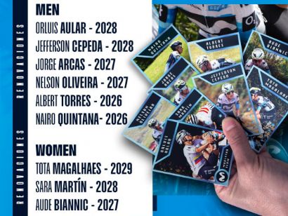 Movistar Team refuerza sus plantillas con la renovacin de ocho ciclistas