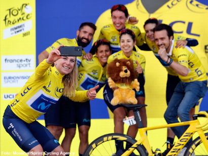 Annemiek van Vleuten: "Me da un enorme orgullo ser la primera ganadora de este nuevo Tour de Francia Femenino"