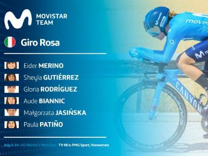 El Movistar Team anuncia su equipo para el Giro Rosa 2019