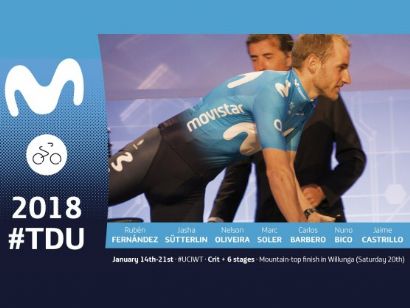 Movistar Team, preparado para iniciar la temporada en el Tour Down Under